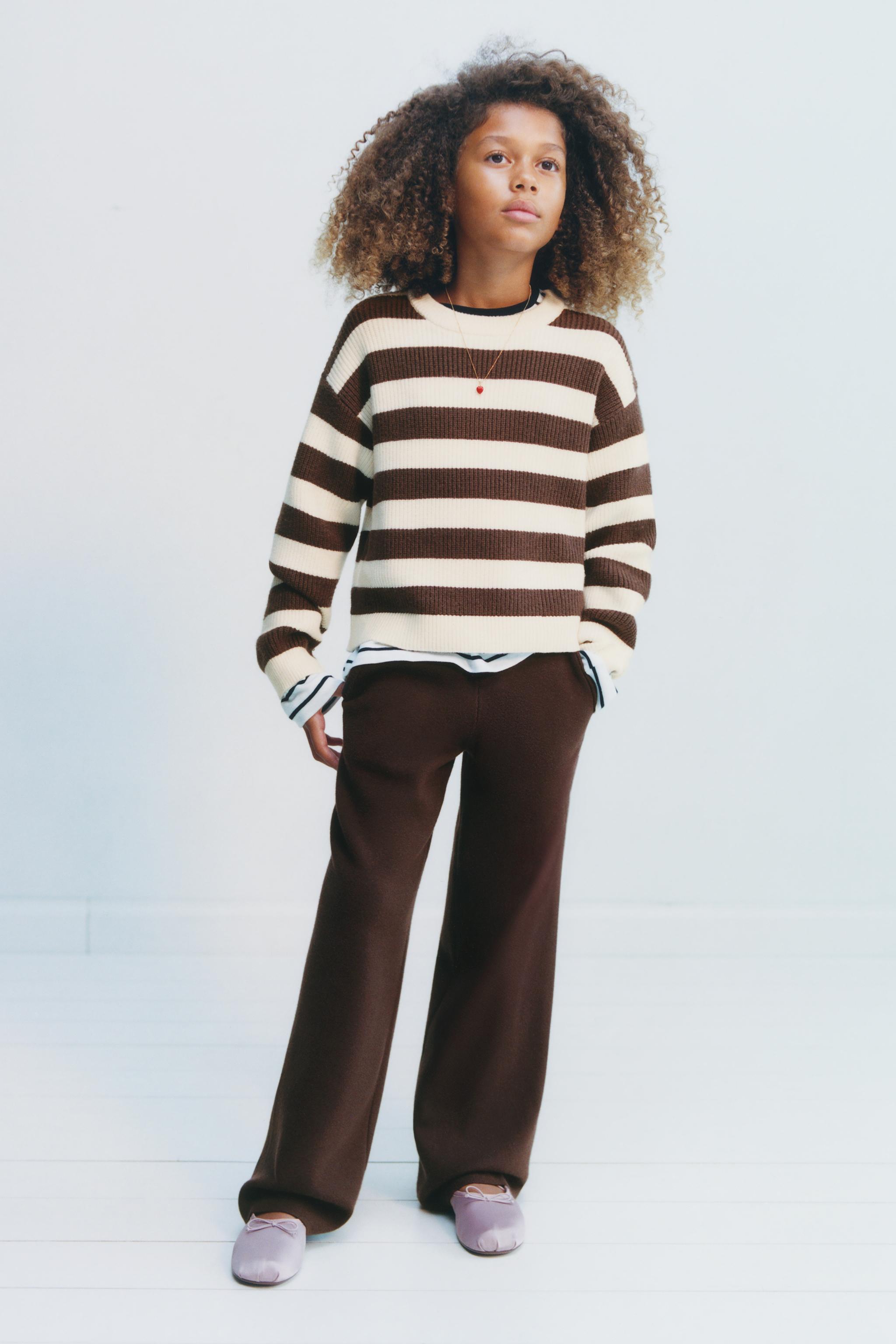 STRIPED KNIT JUMPER